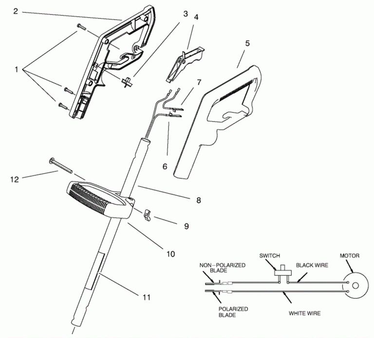 12″ Electric Trimmer Toro Weed Eater Guide