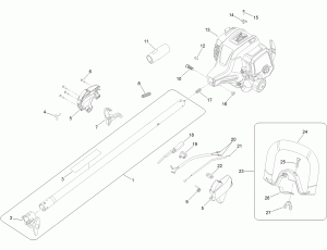 Upper Shaft, Handle And Power Head Assembly